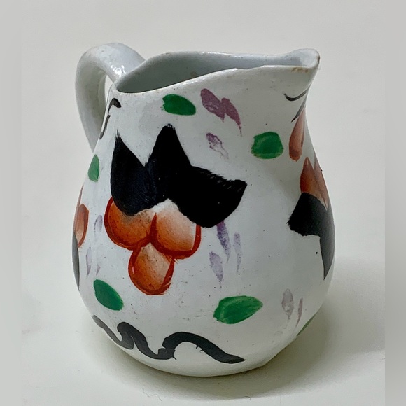 19th Century Vtg Gaudy Welsh Cyclamen Pattern Hand Painted Miniature Jug RARE - Picture 5 of 16